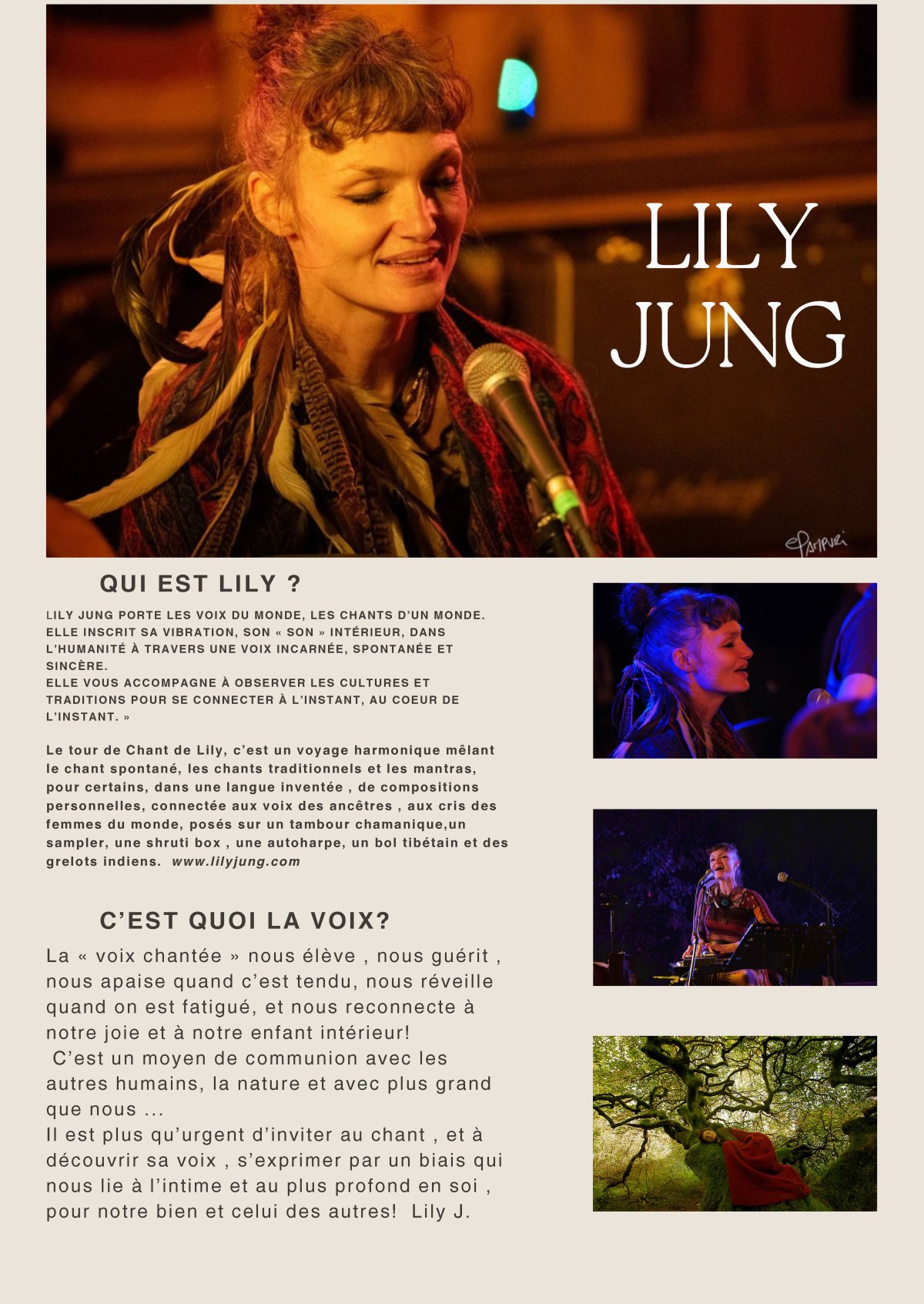 Atelier chant avec Lily Jung